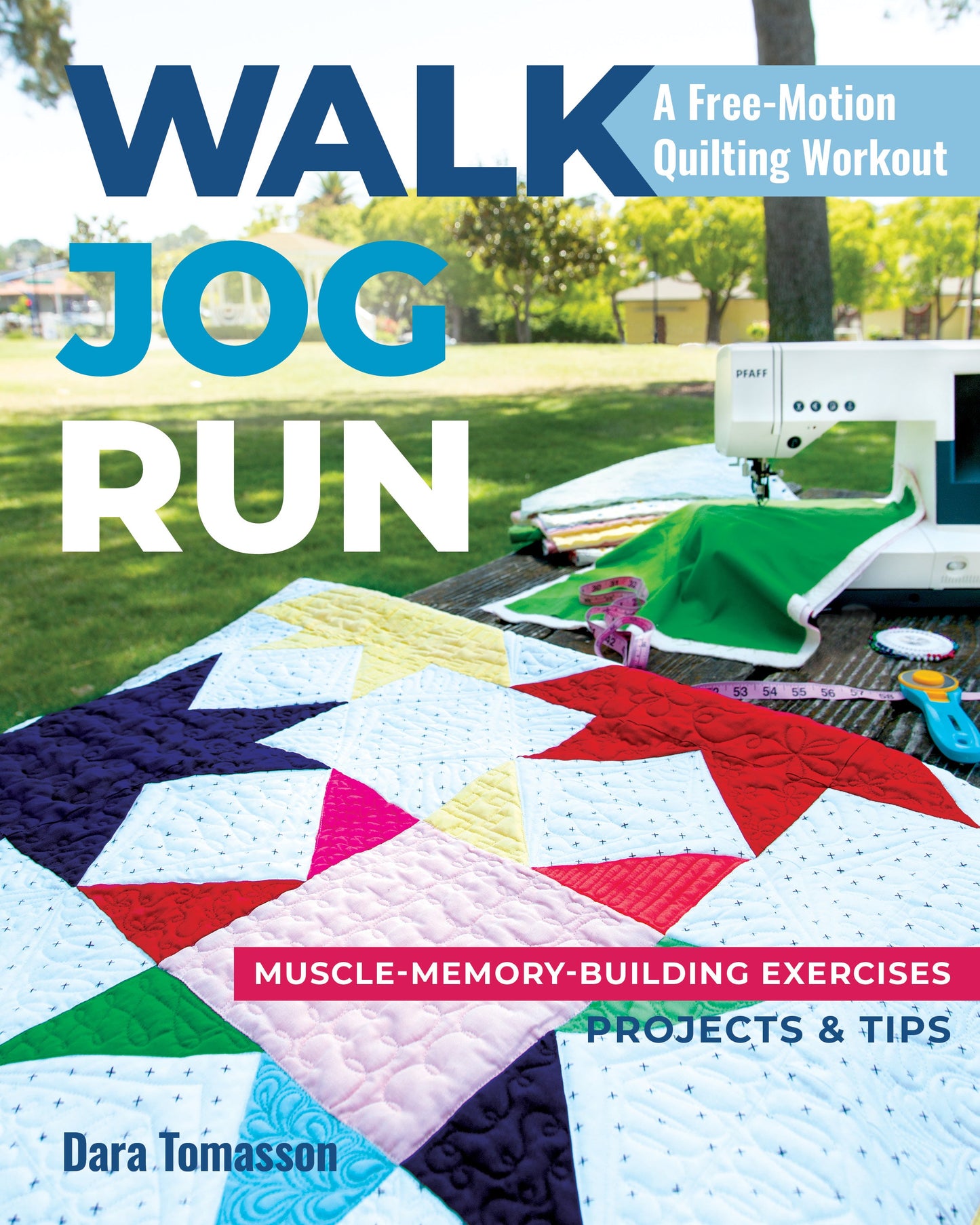Walk, Jog, Run A Free-Motion Quilting Workout  Digital Download