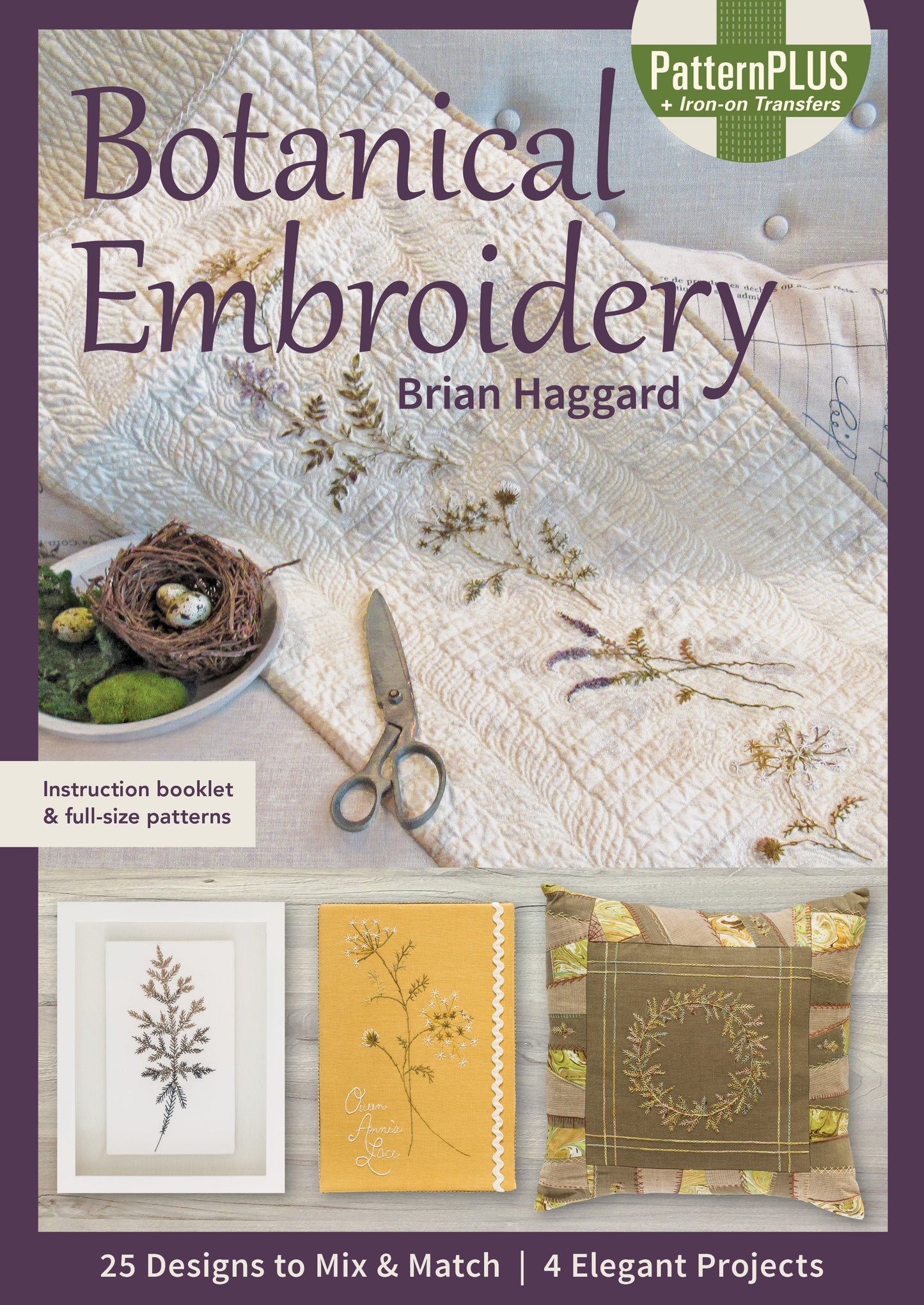 Botanical Embroidery Digital Download