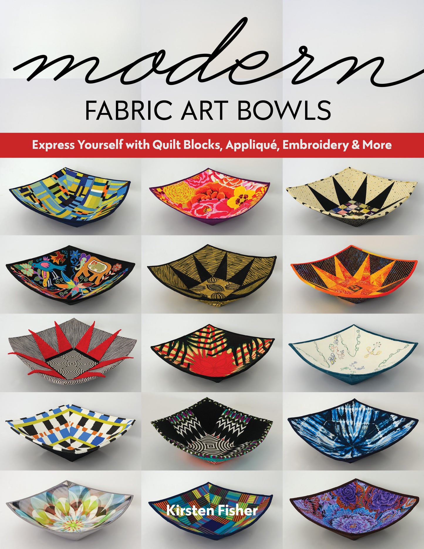 Modern Fabric Art Bowls Digital Download