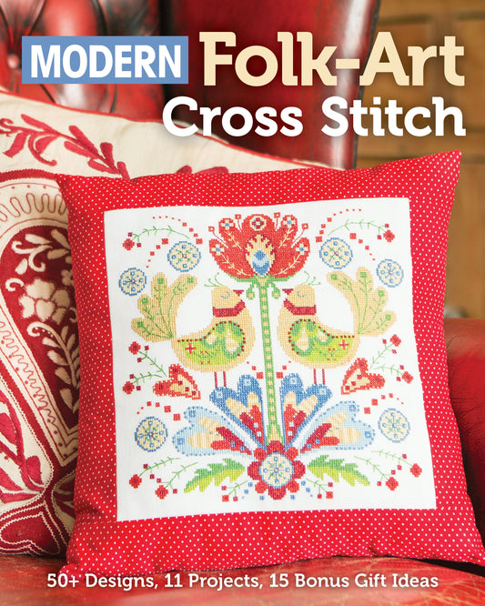 Modern Folk-Art Cross Stitch Digital Download
