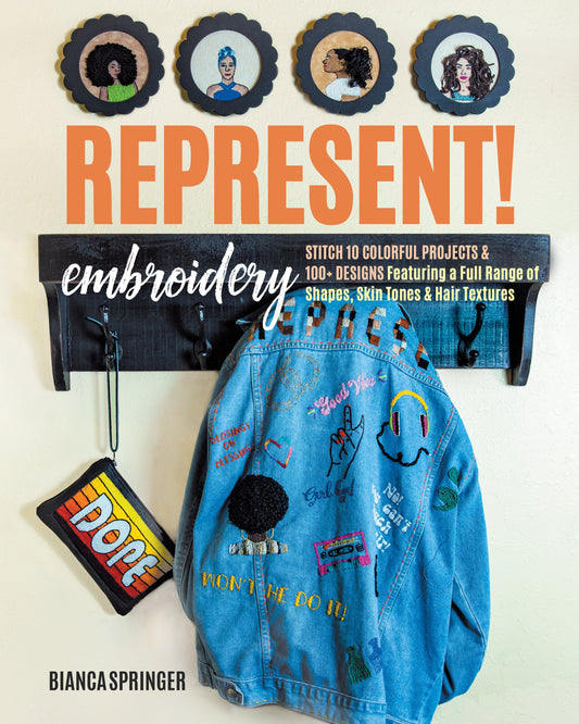 Represent! Embroidery Digital Download