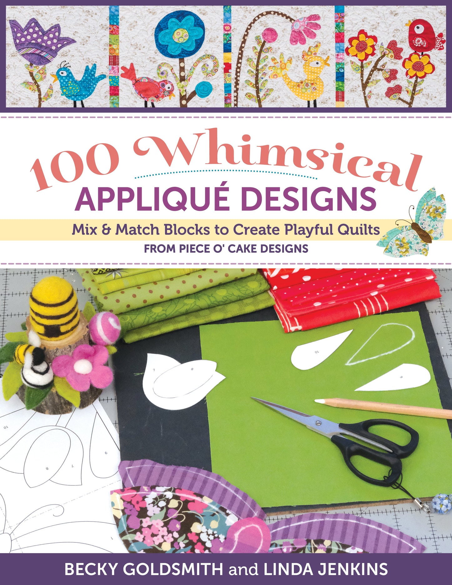 100 Whimsical Appliqué Designs Digital Download