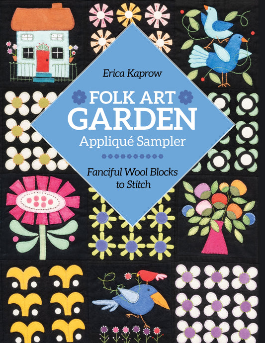 Folk Art Garden Appliqué Sampler Digital Download