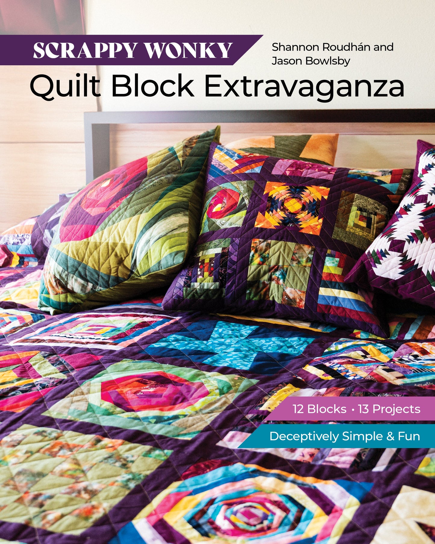 Scrappy Wonky Quilt Block Extravaganza Digital Download