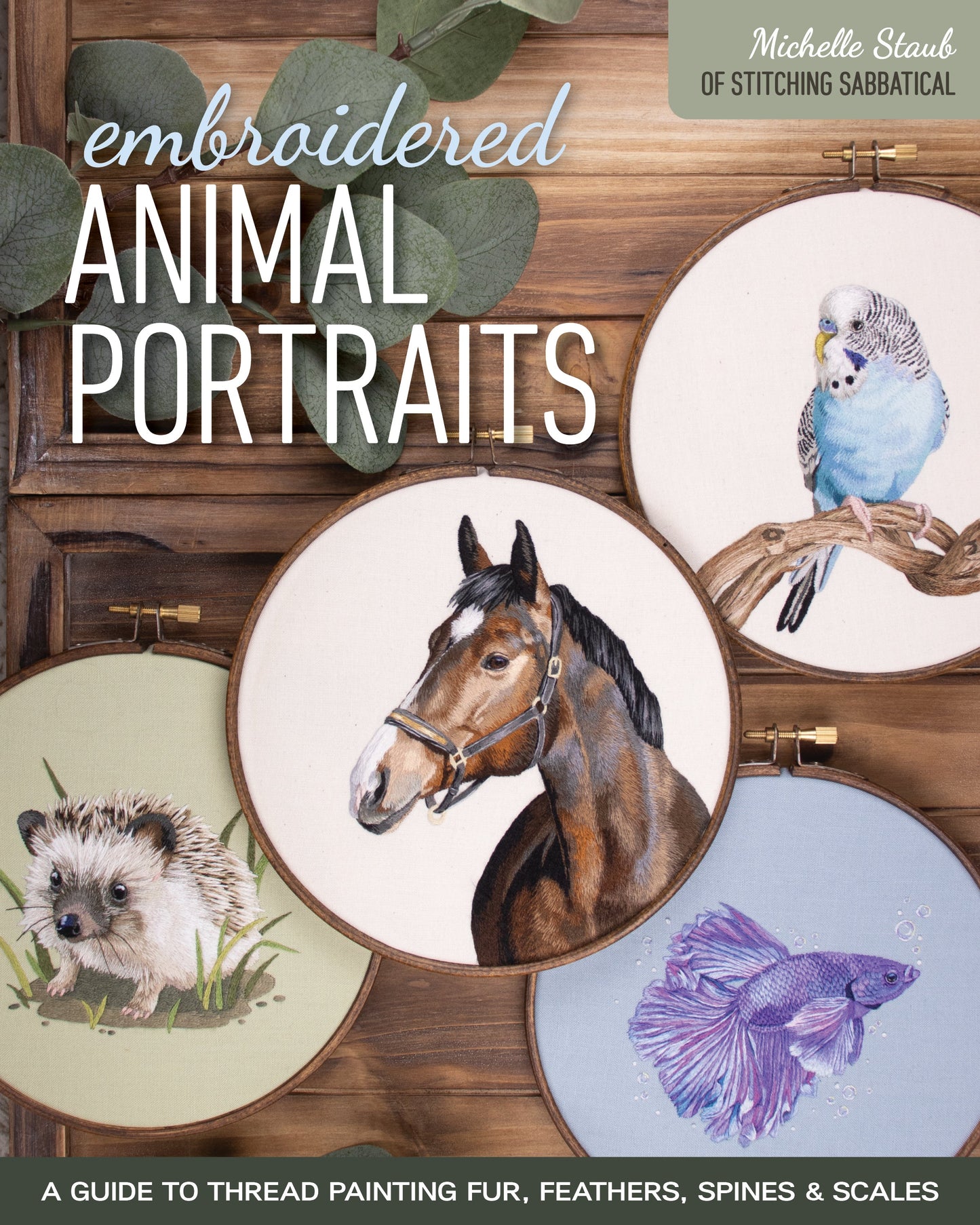 Embroidered Animal Portraits Digital Download
