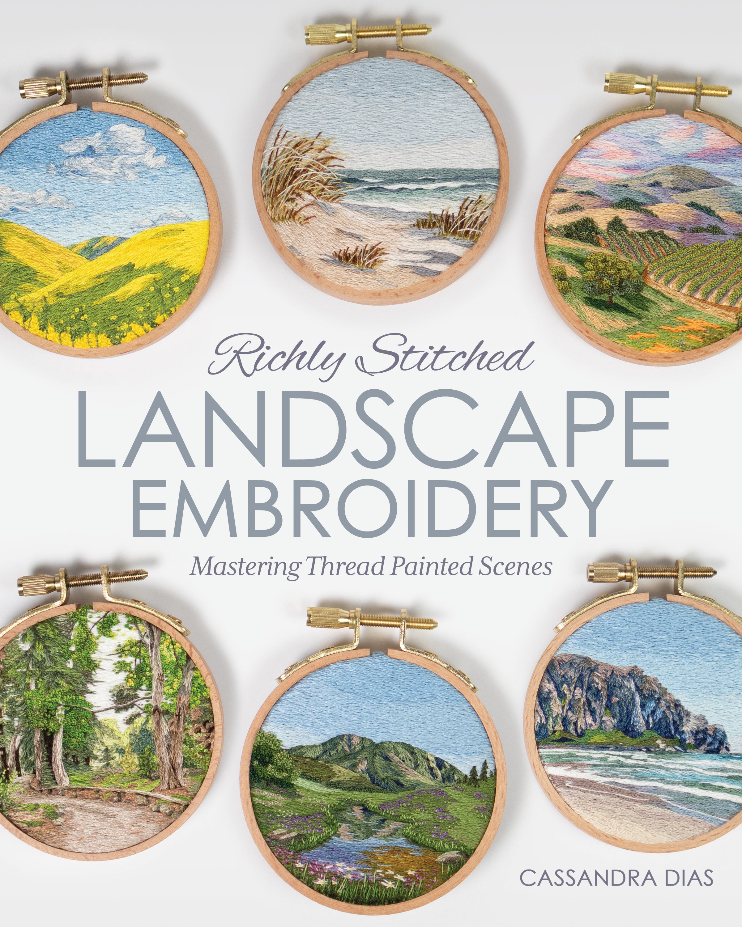 Richly Stitched Landscape Embroidery