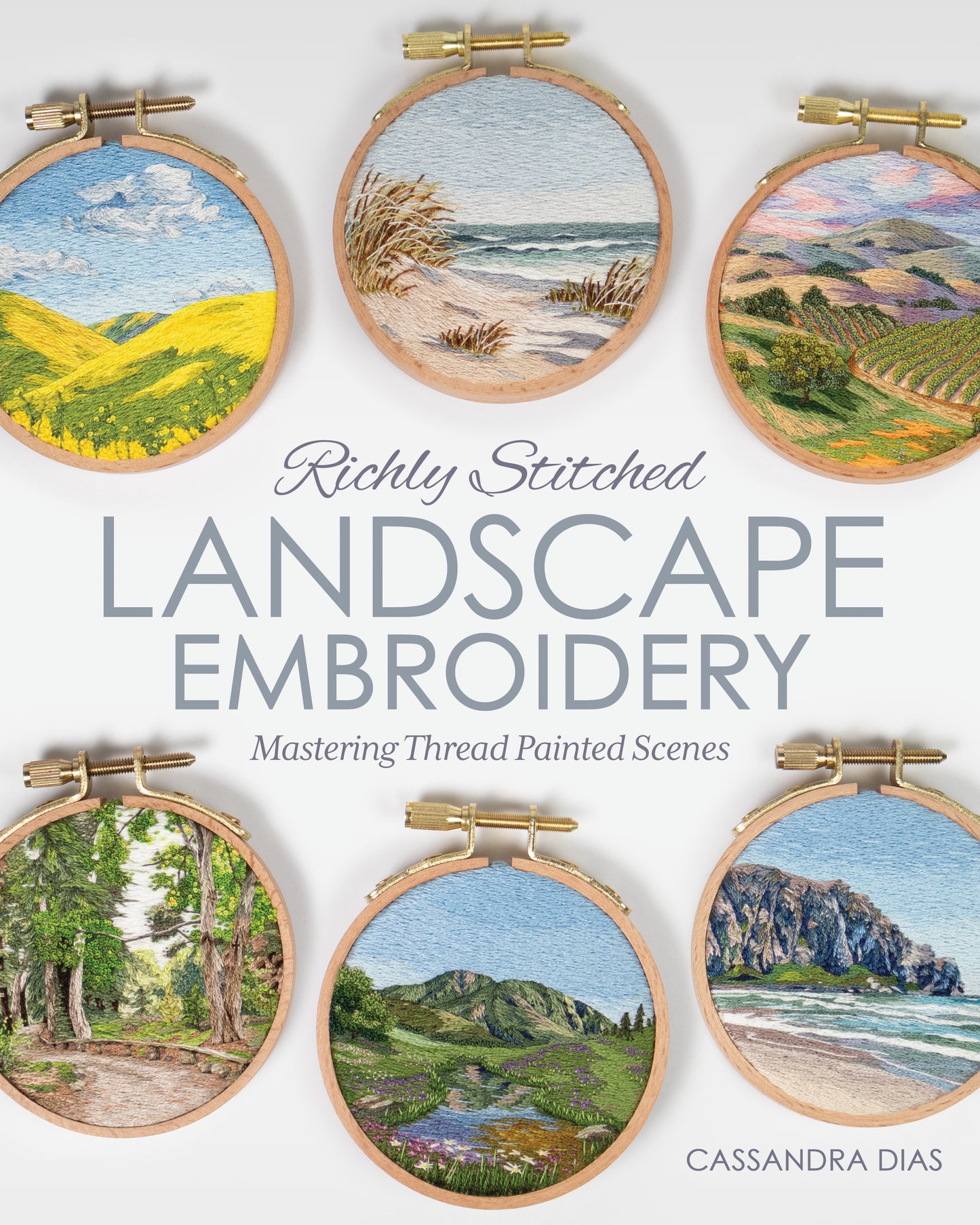 Richly Stitched Landscape Embroidery