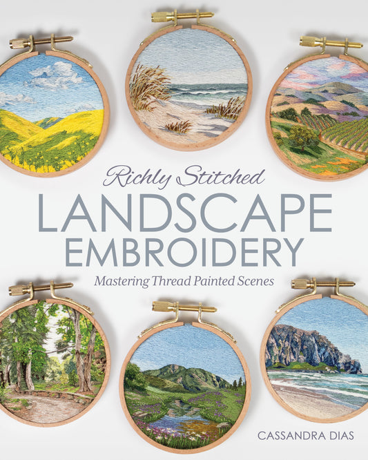 Richly Stitched Landscape Embroidery