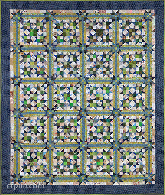 Find inspiration for your next scrap quilt with "More Adventures with Leaders and Enders" by Kansas City Star Quilts, a digital download perfect for fans of geometric star and square patterns in vibrant colors.