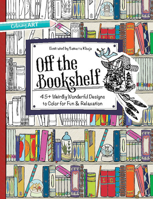 Off the Bookshelf Coloring eBook Digital Download