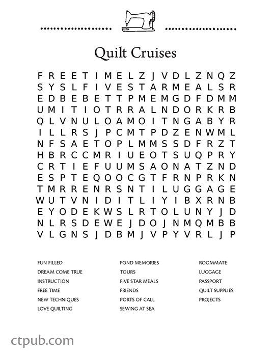 Happy Quilter Word Search, Volume 1 Print-on-Demand Edition