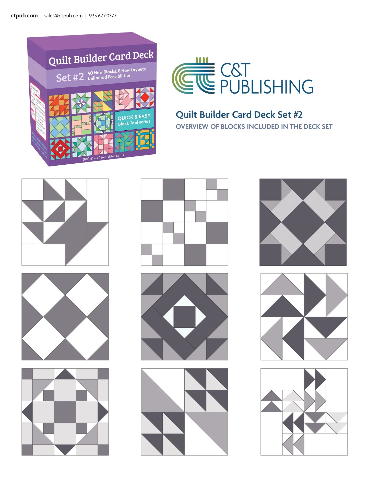 Quilt Builder Card Deck Set #2