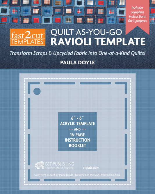 fast2cut (R) Quilt As-You-Go Ravioli Template