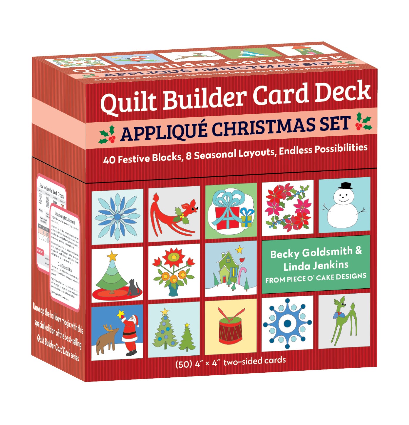 Quilt Builder Card Deck Appliqué Christmas Set Class Plan