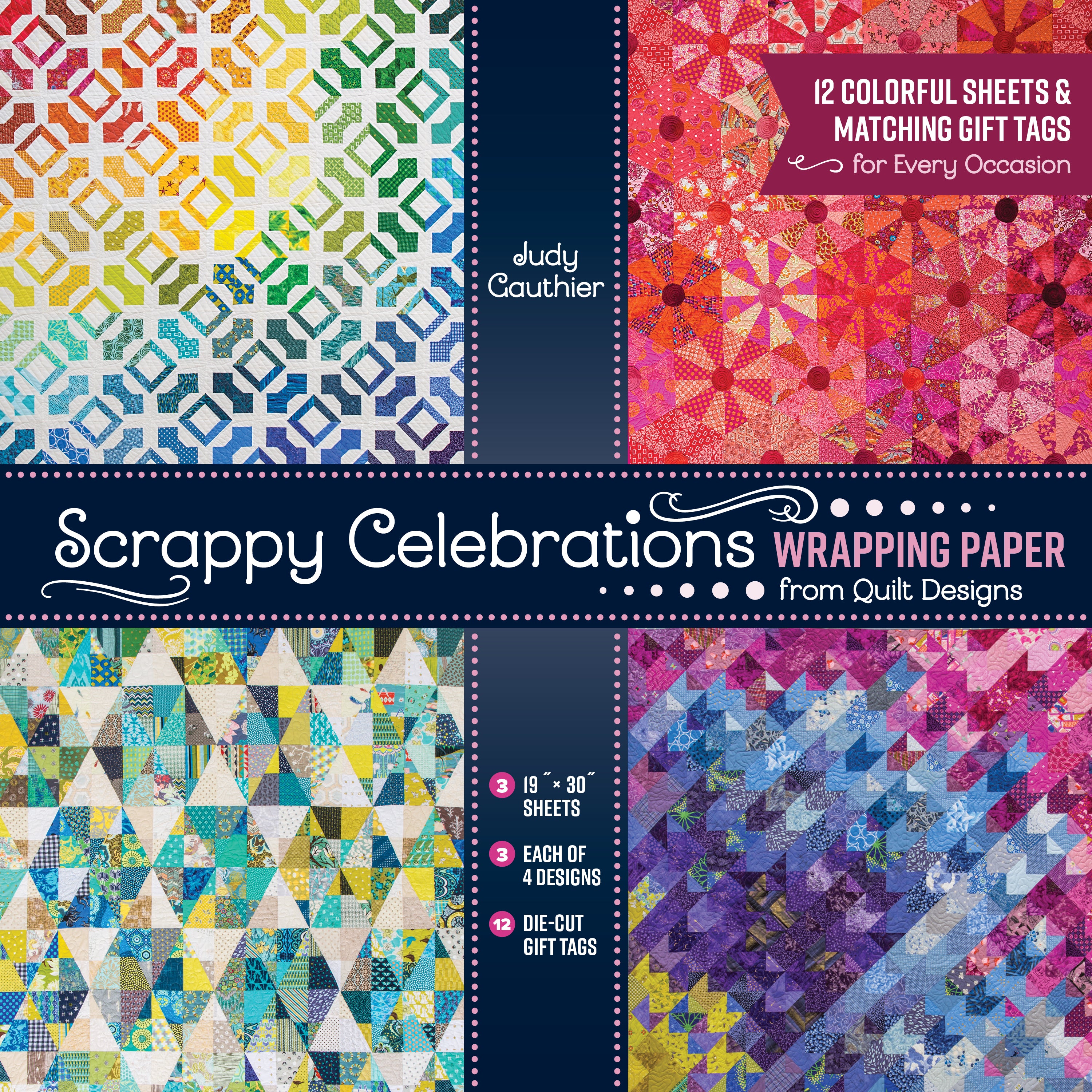 Scrappy Celebrations Wrapping Paper from Quilt Designs