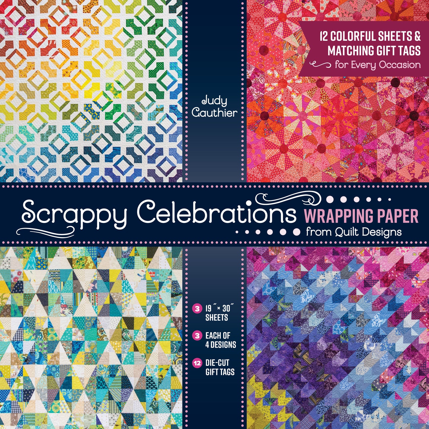 Scrappy Celebrations Wrapping Paper from Quilt Designs