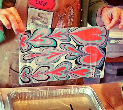 Marbling on Fabric