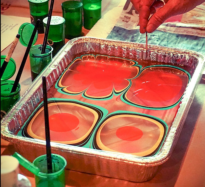 Marbling on Fabric