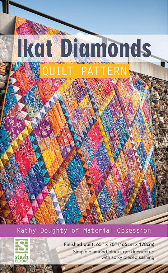 Ikat Diamonds Quilt ePattern Digital Download