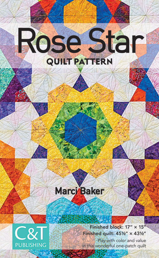 Rose Star Quilt ePattern Digital Download