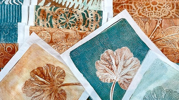 Gel Plate Printing on Fabric