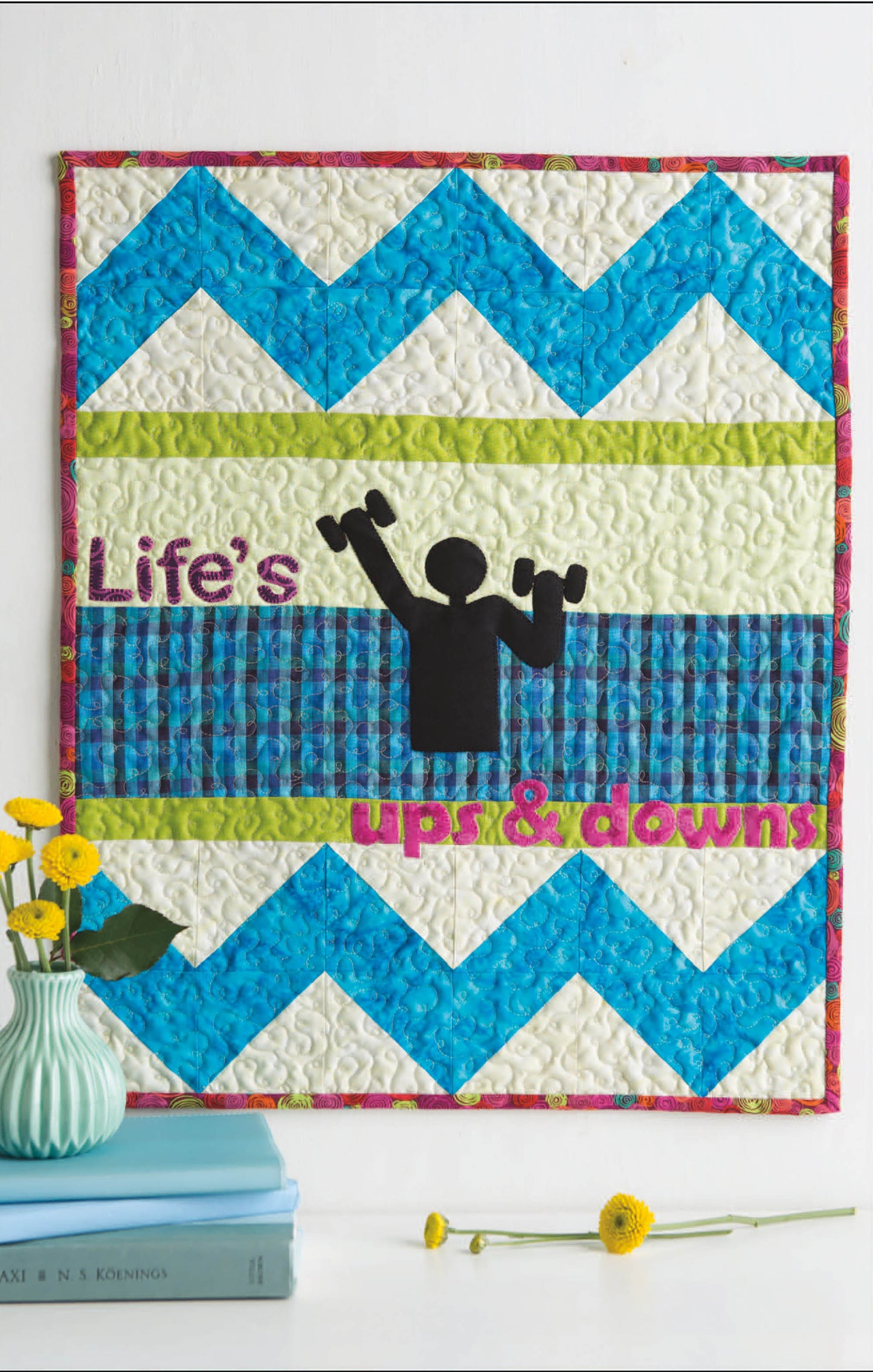Add urban charm to your space with City Blocks—32 Pieced and Applique Blocks Portraying City Life by Leisure Arts, a digital quilt pattern perfect for beginners. Display above books or near flowers for a welcoming touch.