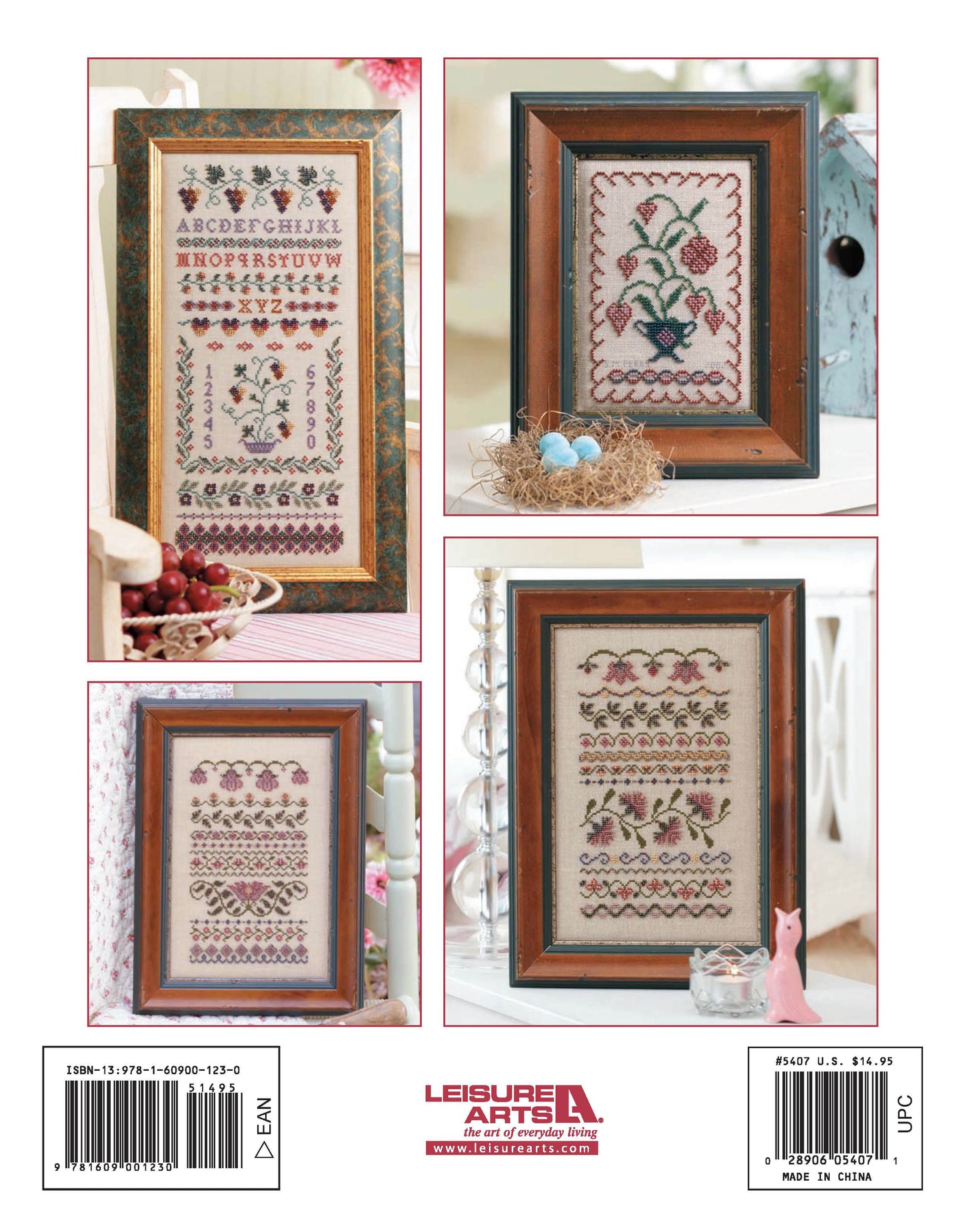 Stitch a Beaded Garden—18 Designs Charted for Beading and Cross Stitch by Leisure Arts features floral, bird, and alphabet patterns. This digital download offers intricate designs perfect for cross stitch and beading enthusiasts.