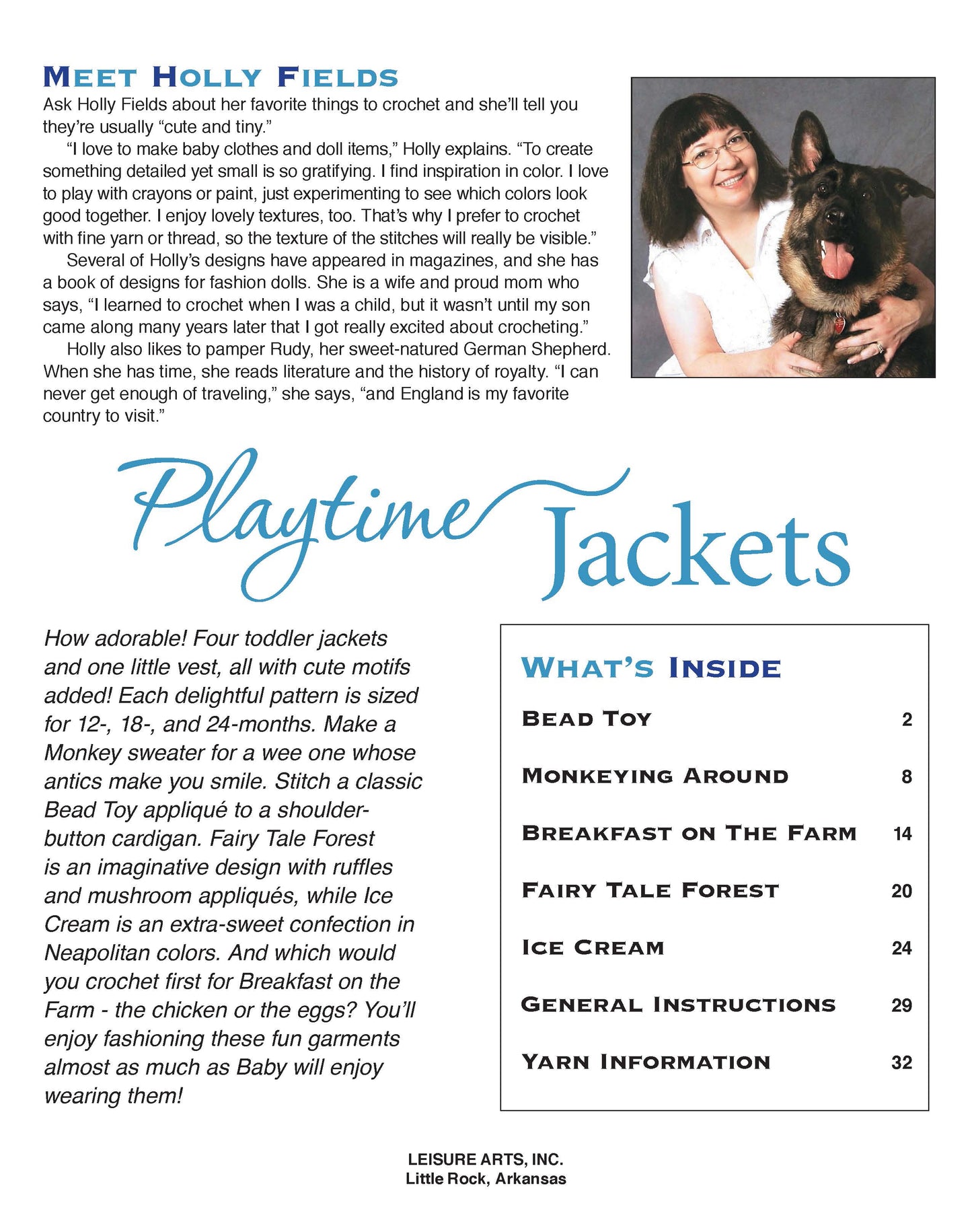 Playtime Jackets—5 Crochet Designs