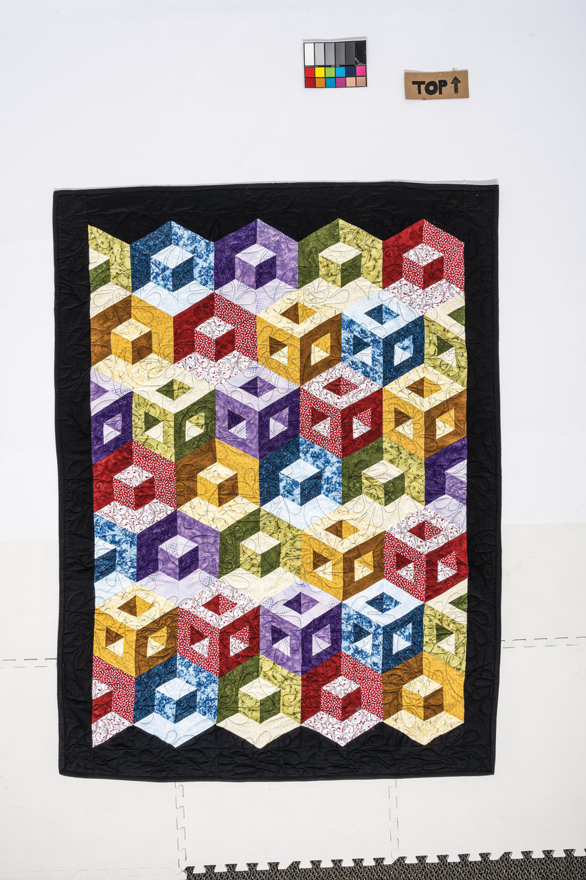 3-D Magic! Simple Blocks, Striking Quilt Digital Download