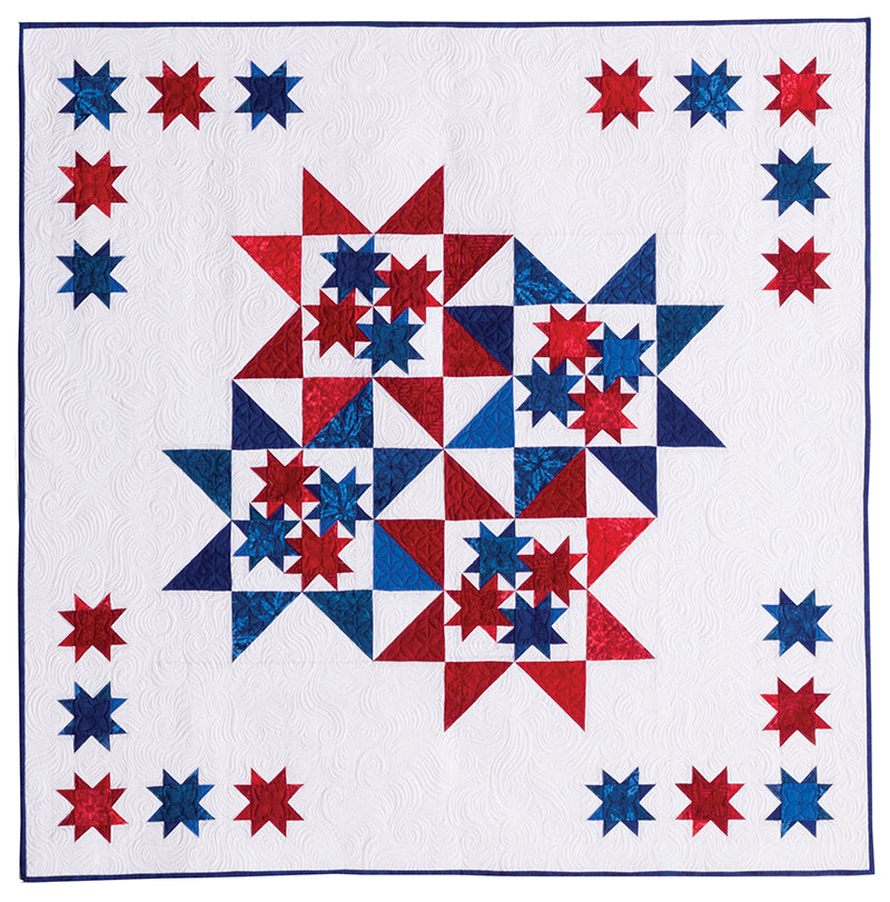 Red, White & Blue Star Quilts Digital Download