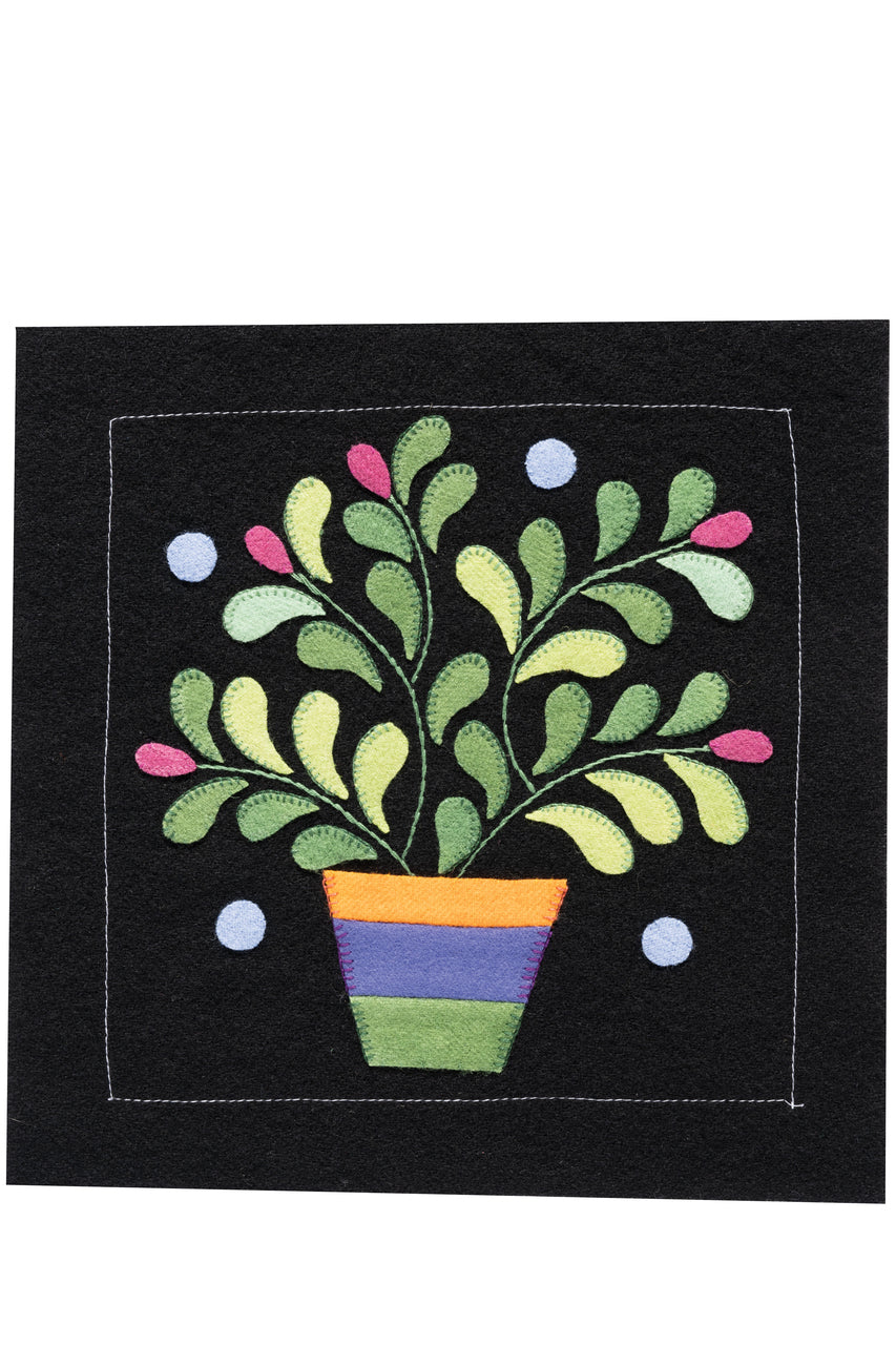 Folk Art Garden Appliqué Sampler Digital Download