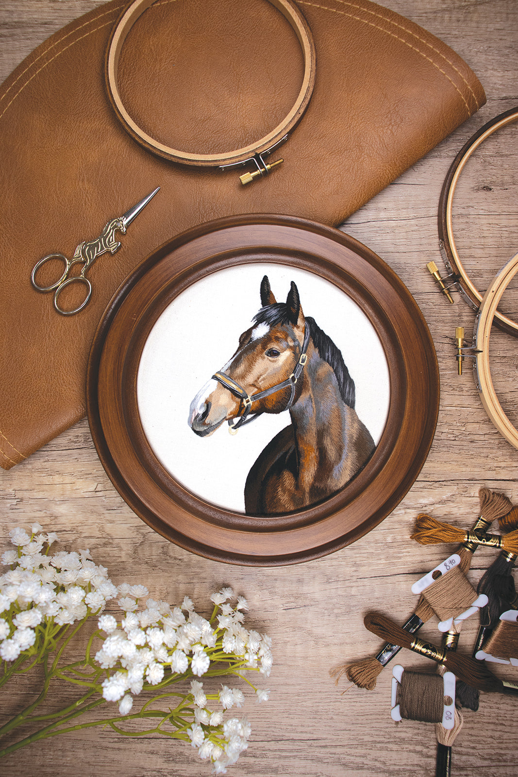 Embroidered Animal Portraits Digital Download