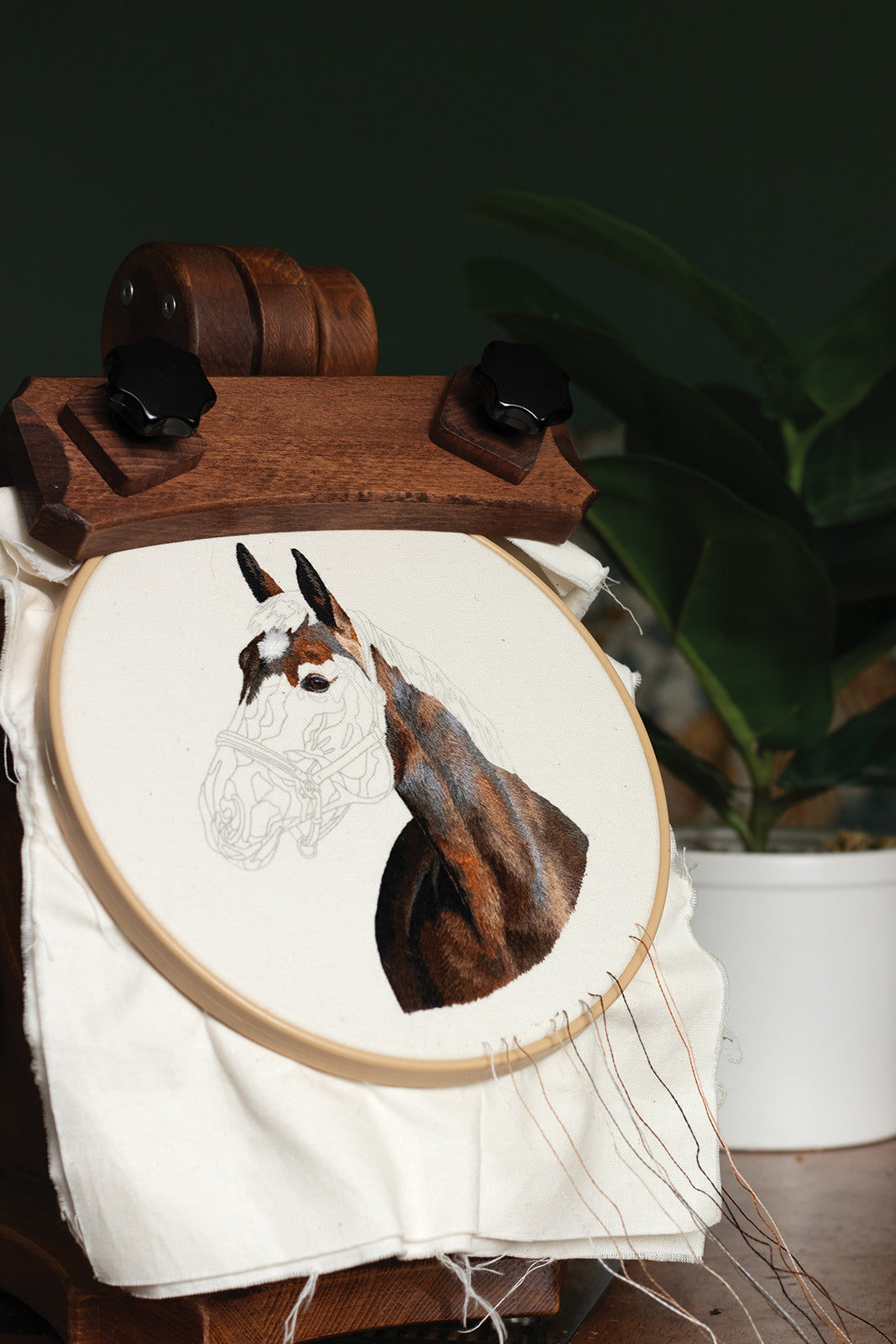 Embroidered Animal Portraits Digital Download