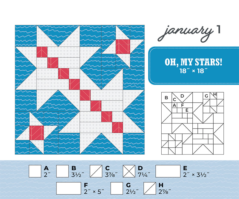 Quilter’s NEW Perpetual Block-a-Day Calendar