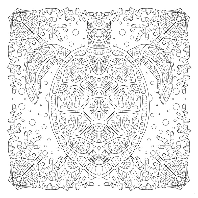 My Ocean Mandala Coloring Book