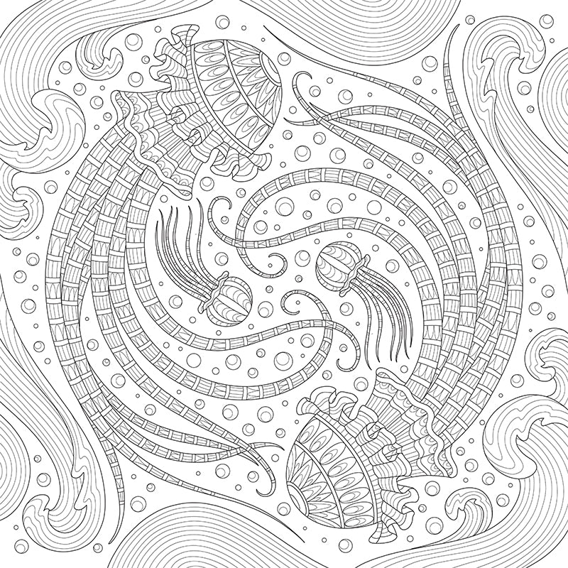 My Ocean Mandala Coloring Book