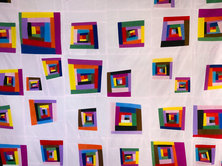 The Colors of My Pride Improv Quilt Blocks