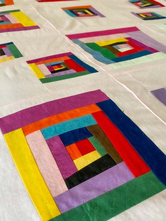 The Colors of My Pride Improv Quilt Blocks