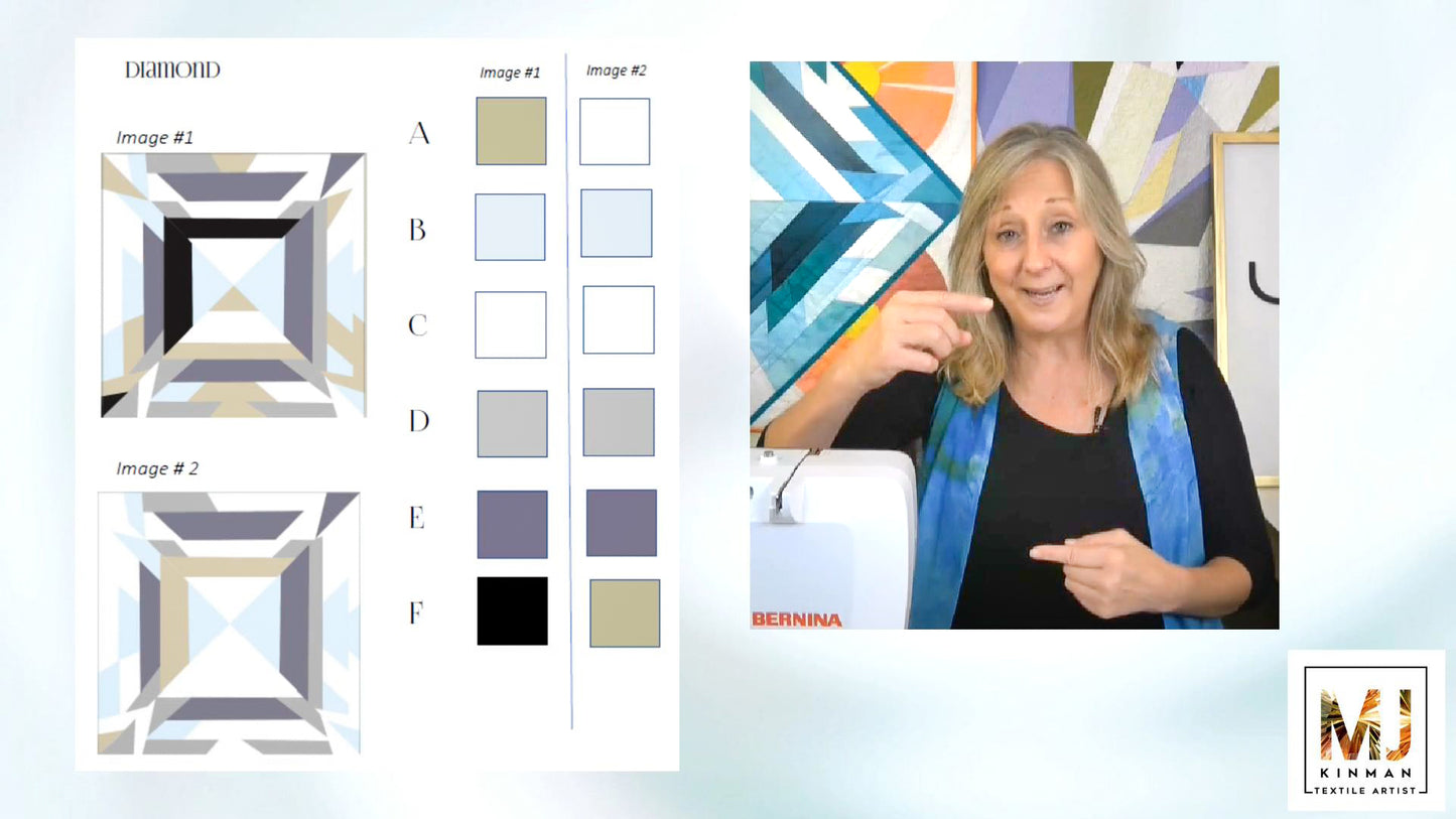 Spring Bling: An Art-Deco Gem Quilt
