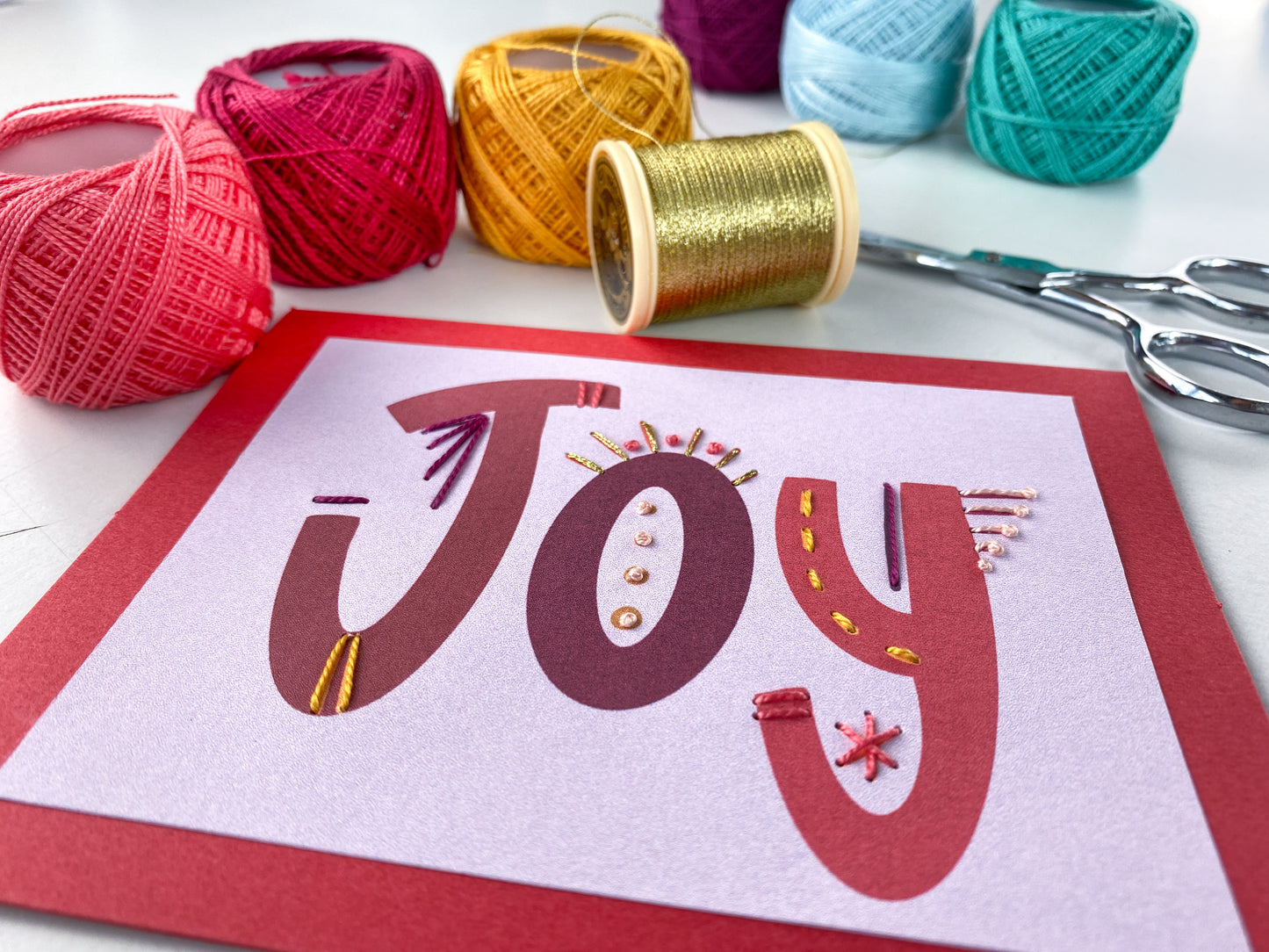 Hand Stitched Holiday Cards