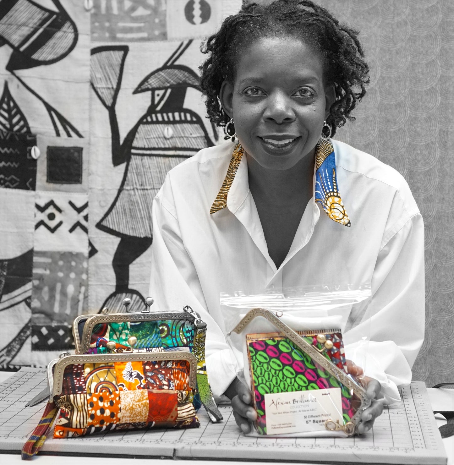 Ankara Clutch
