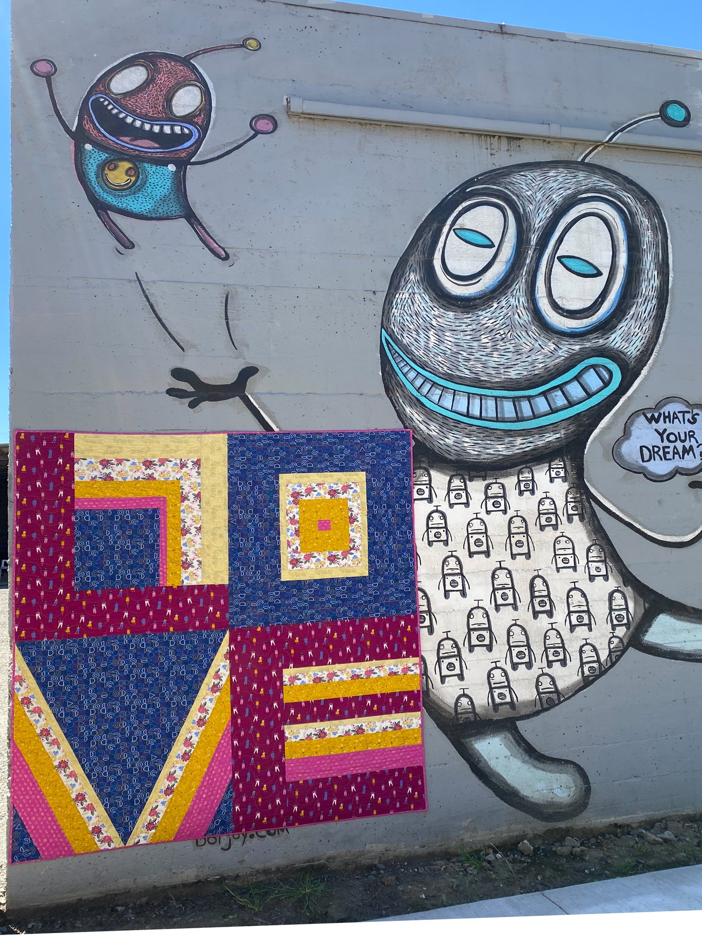 Colorblock LOVE Quilt