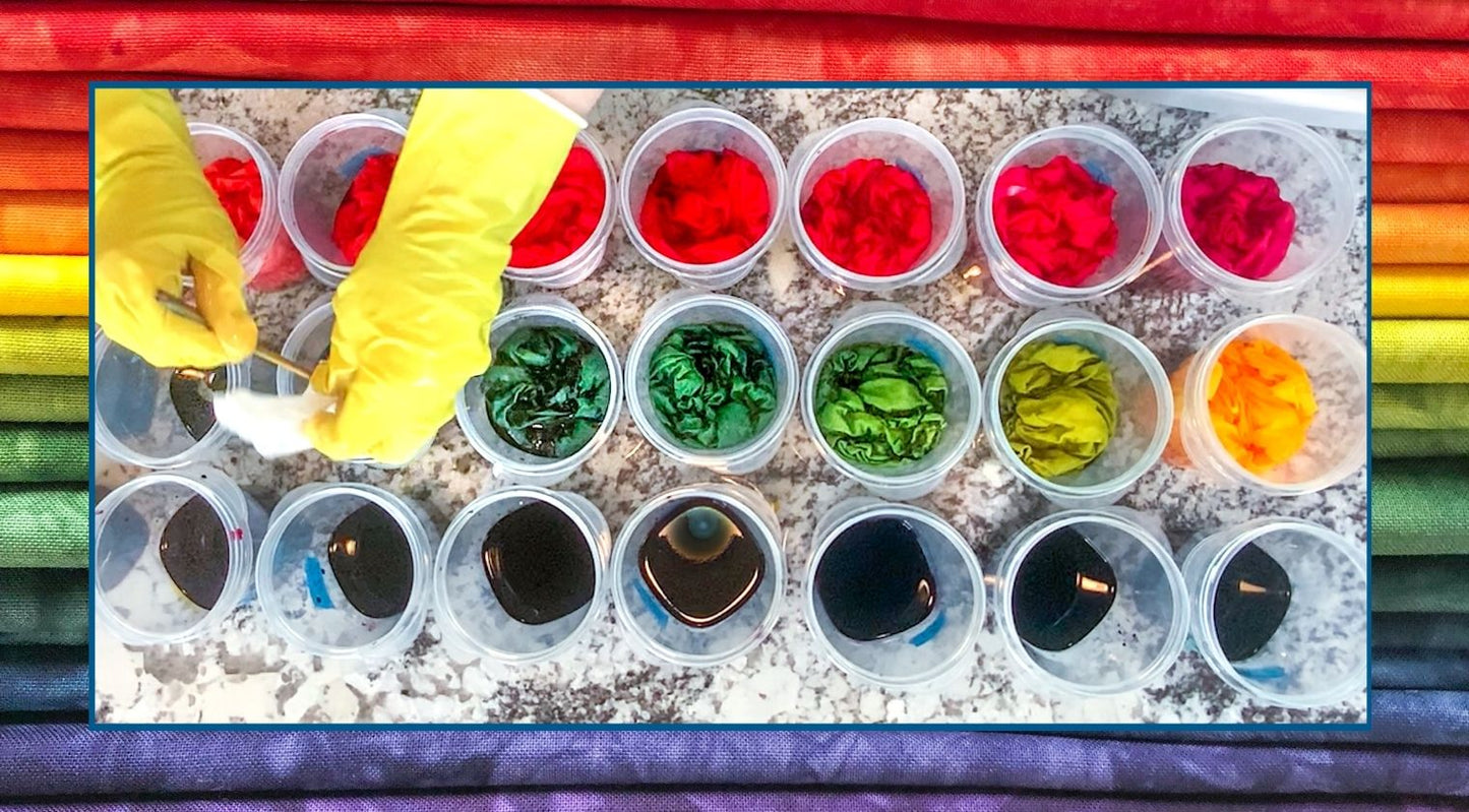 Jelly Jar Fabric Dyeing