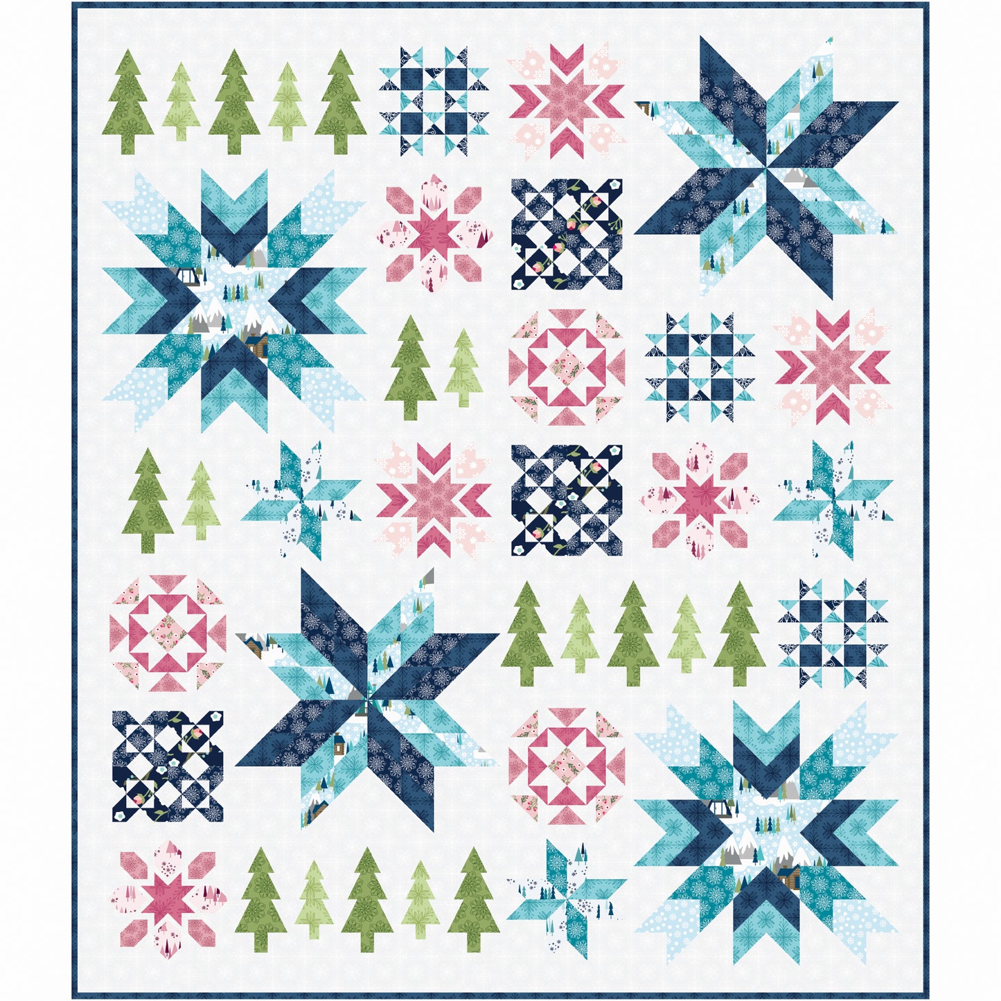 The Yuletide Sampler Block-of-the-Month Quilt