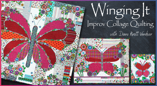 Winging it: Improv Collage Quilting