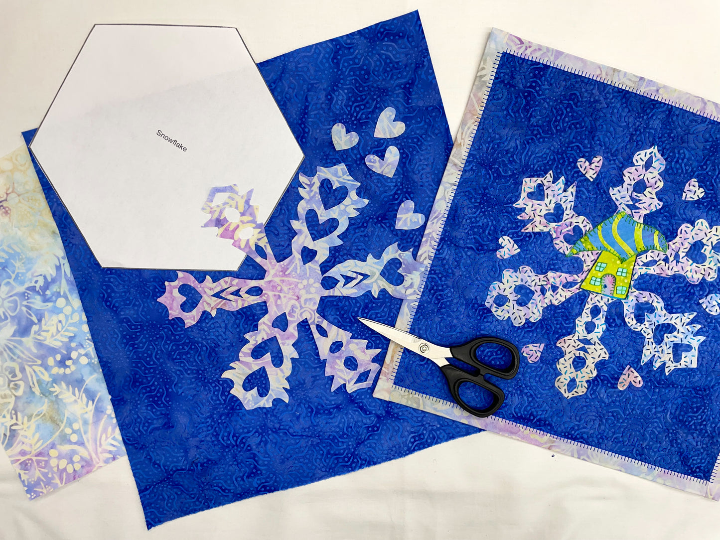 Fantastical Fused Appliqué: Snowflake House