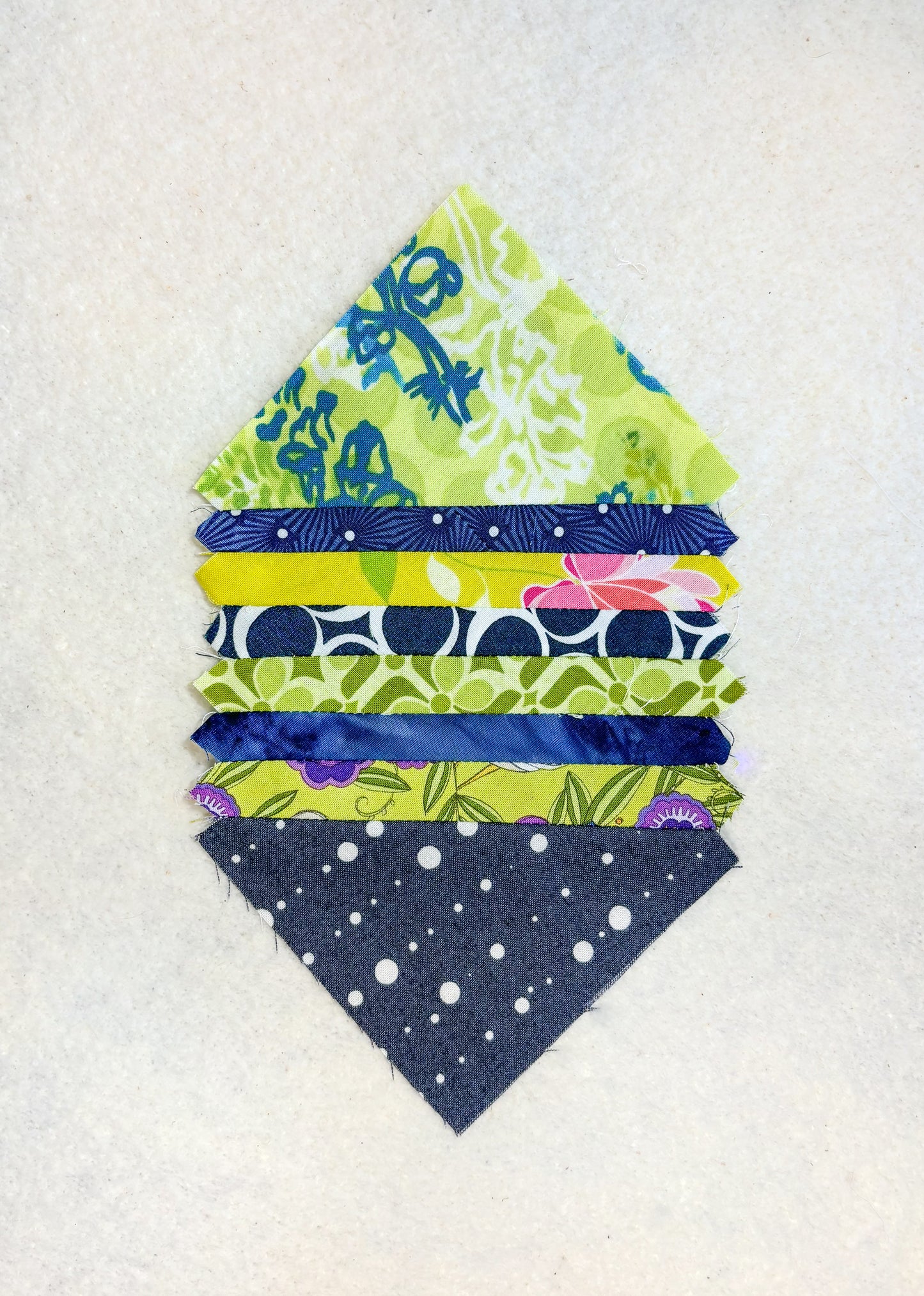 Scrappy Accordion Sewn Half Square Triangles