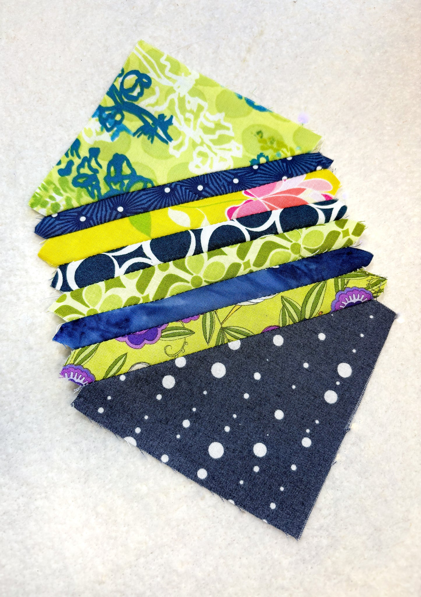 Scrappy Accordion Sewn Half Square Triangles