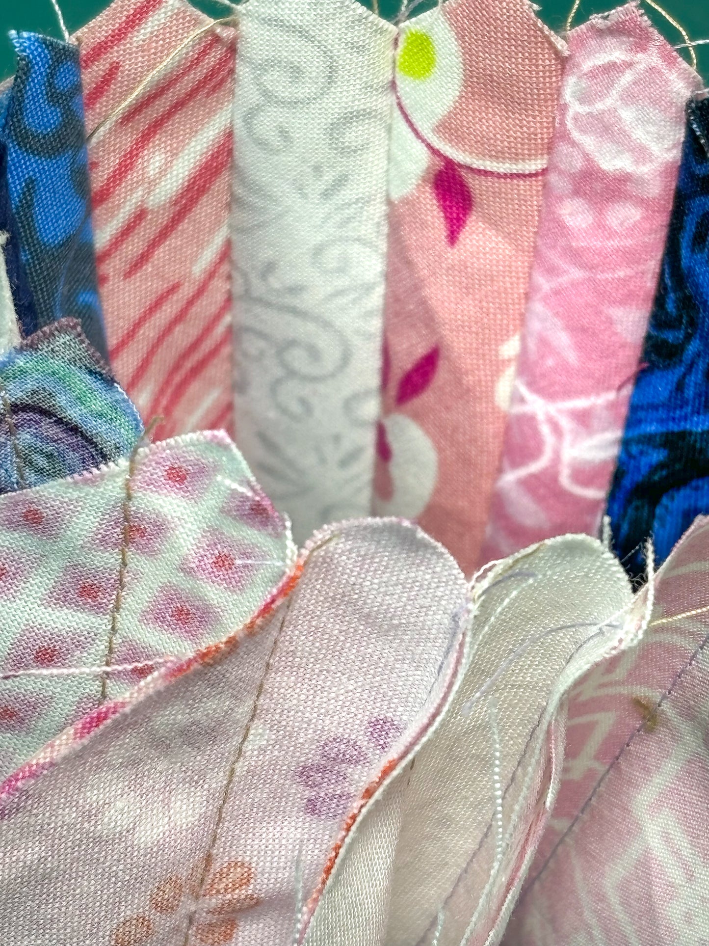Scrappy Accordion Sewn Half Square Triangles