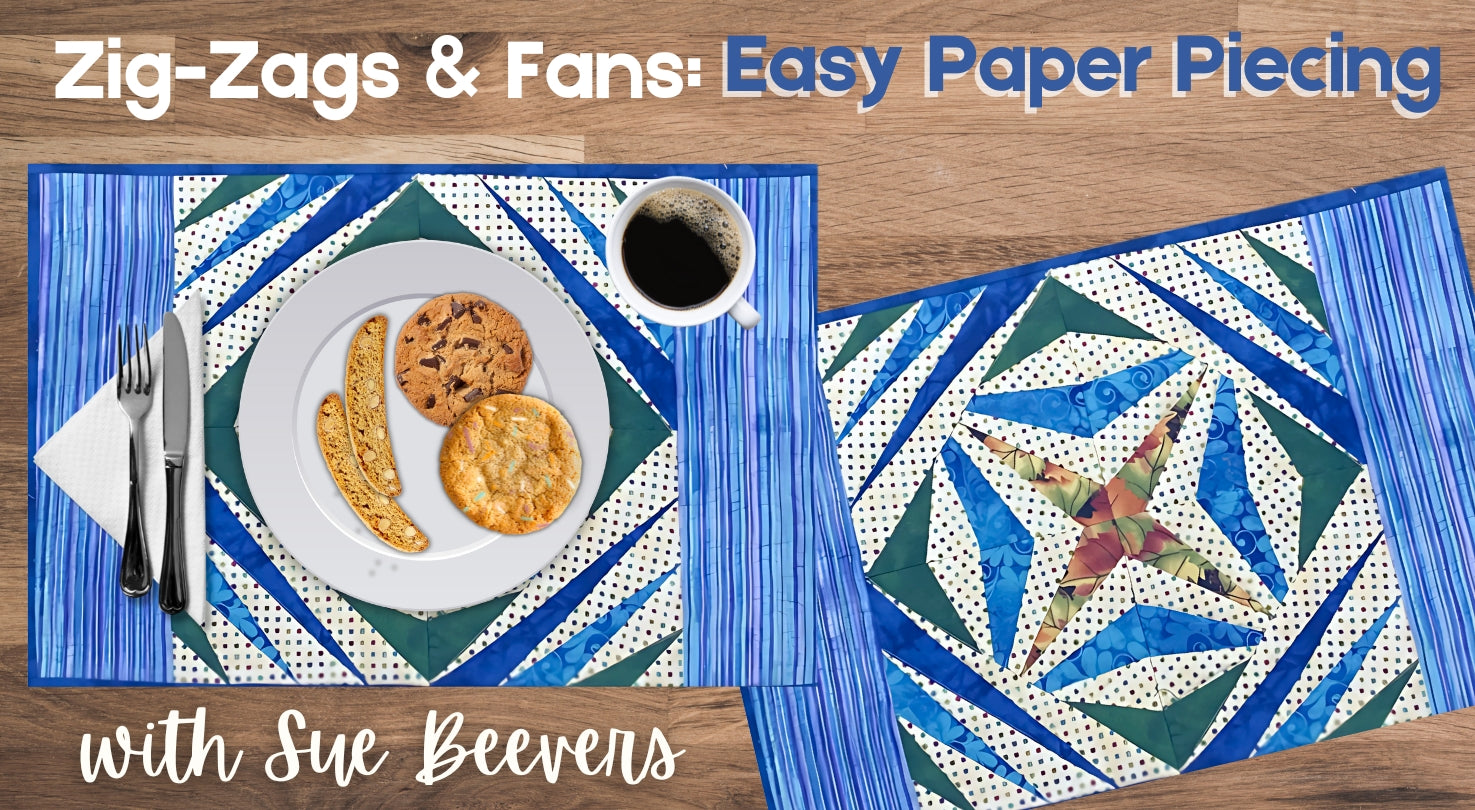 Zig-Zags & Fans: Paper Piecing Play